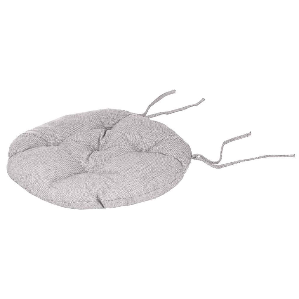 Подушка на стілець Ardesto Oliver сірий, D-40см 100% бавовна (ART03OD) - зображення 6