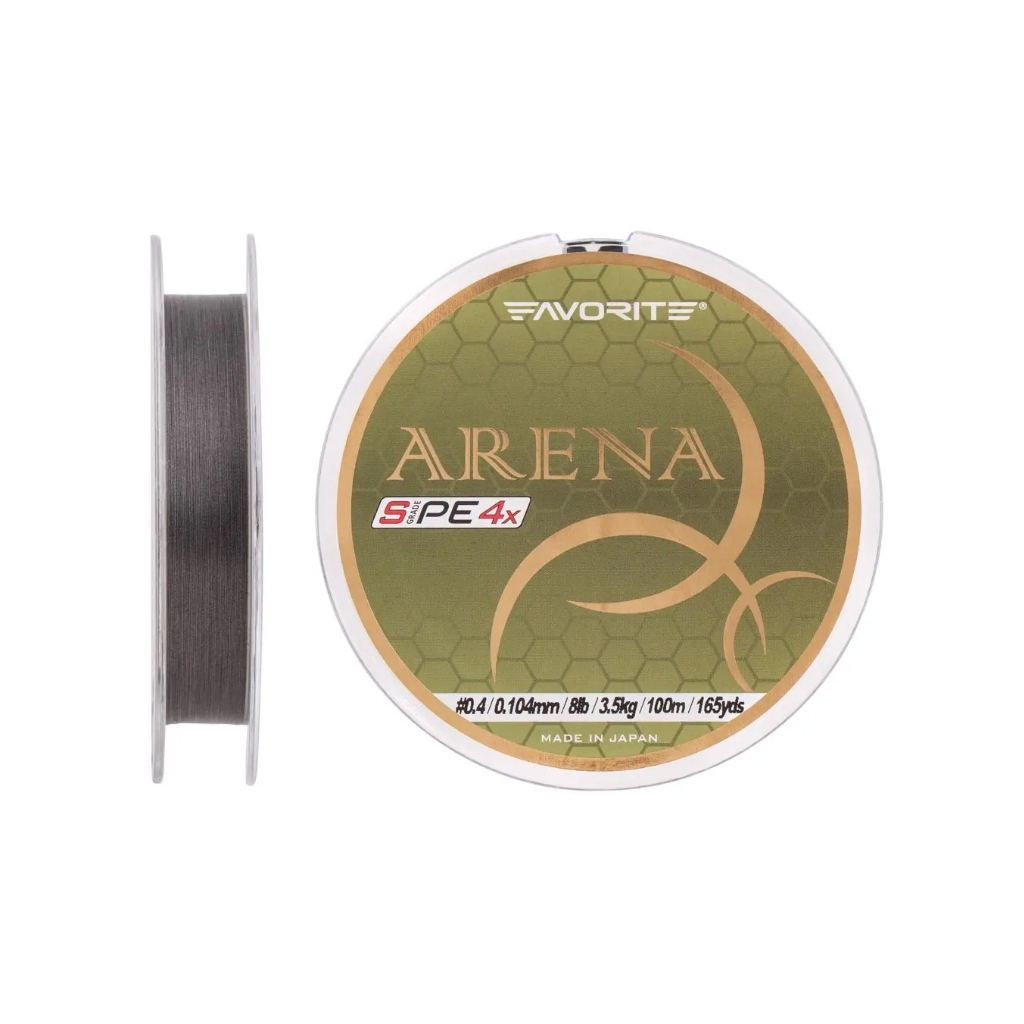 Шнур Favorite Arena PE 100m (silver gray) #0.4/0.104mm 8lb/3.5kg (1693.10.95) - зображення 1