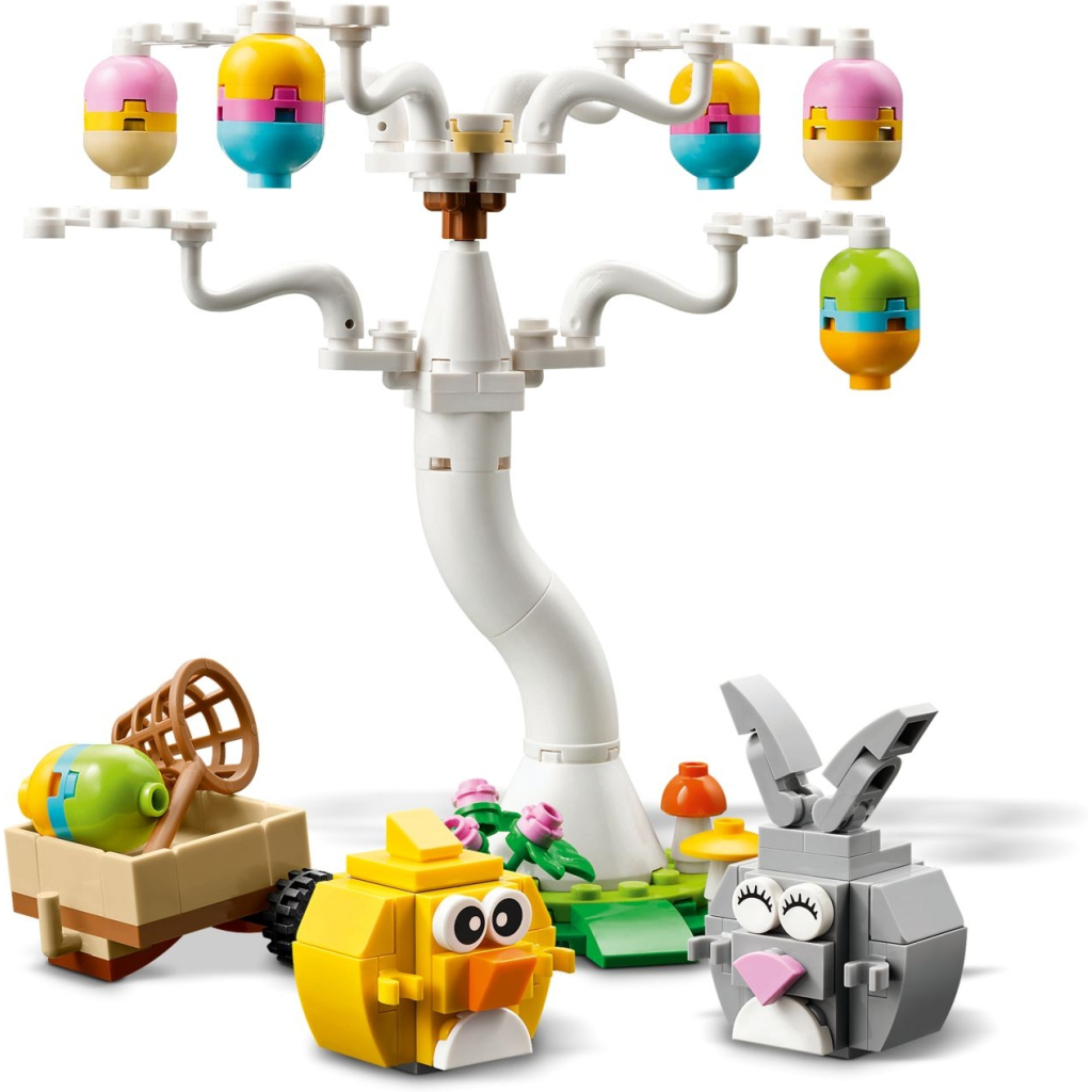 Конструктор LEGO Великодній кролик і полювання на курячі яйця (40808) - зображення 4