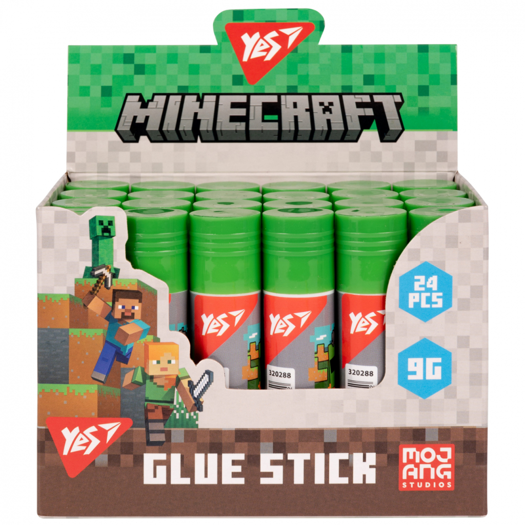Клей Yes олівець PVA Minecraft 9г (320288) - зображення 2