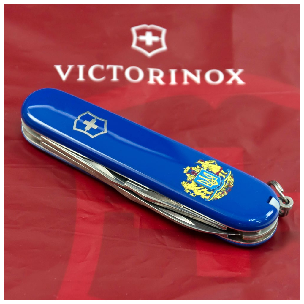 Ніж Victorinox Spartan Ukraine Blue "Великий Герб України" (1.3603.2_T0400u) - зображення 2