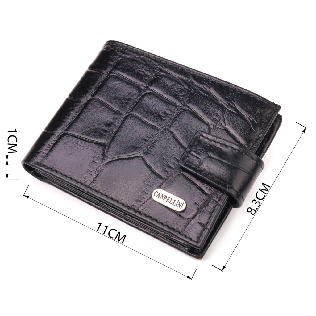Гаманець Canpellini З натуральної шкіри Чорний (21511) - зображення 3