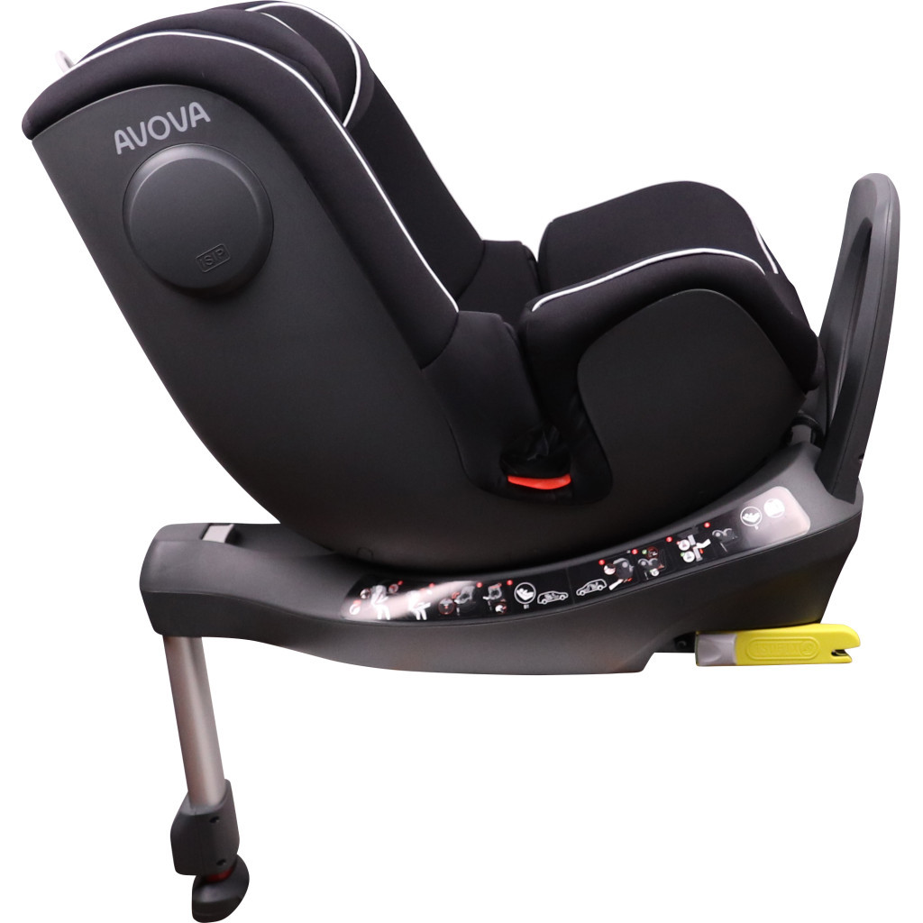 Автокрісло Avova Swan-Fix 0-25 кг Pearl Black (4260621466098) - зображення 4