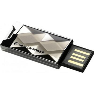 USB флеш накопичувач Silicon Power 64GB Touch 850 Titanium USB 2.0 (SP064GBUF2850V1T) - зображення 3