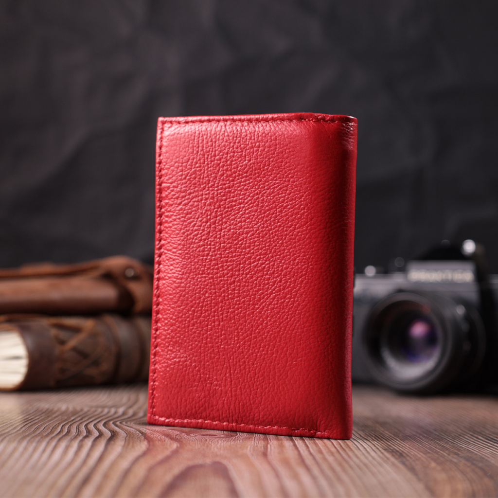 Гаманець ST Leather Шкіряний Червоний (22490) - зображення 9