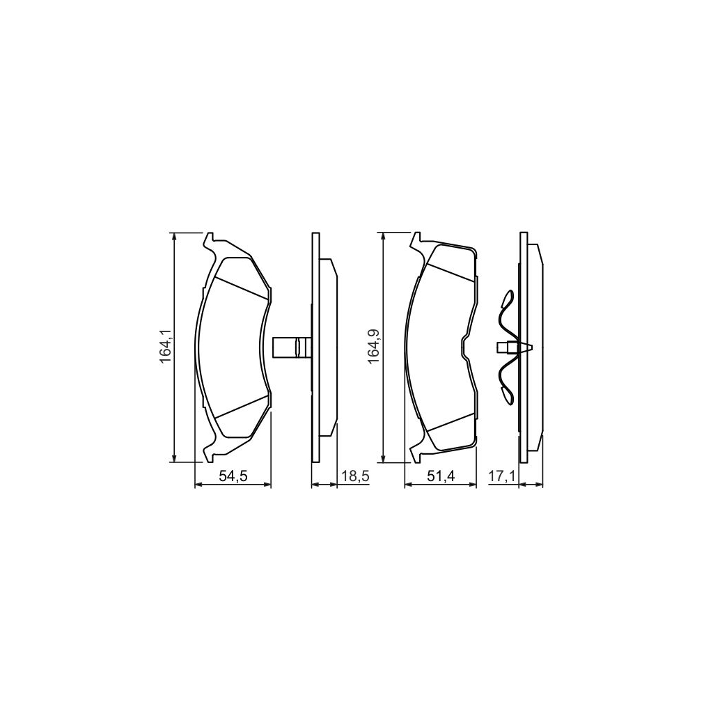 Гальмівні колодки Bosch 0 986 424 363 - зображення 3