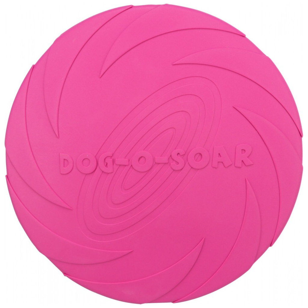 Іграшка для собак Trixie Activity Літаюча тарілка d:24 см (рожева) (4011905335032) - зображення 1
