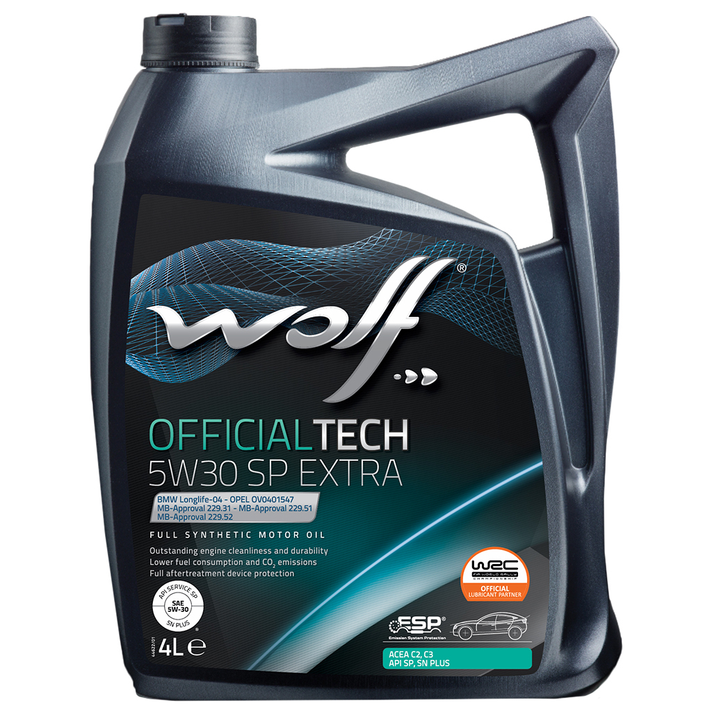 Моторна олива Wolf OFFICIALTECH 5W30 C3 SP EXTRA 4л (1049359) - зображення 1