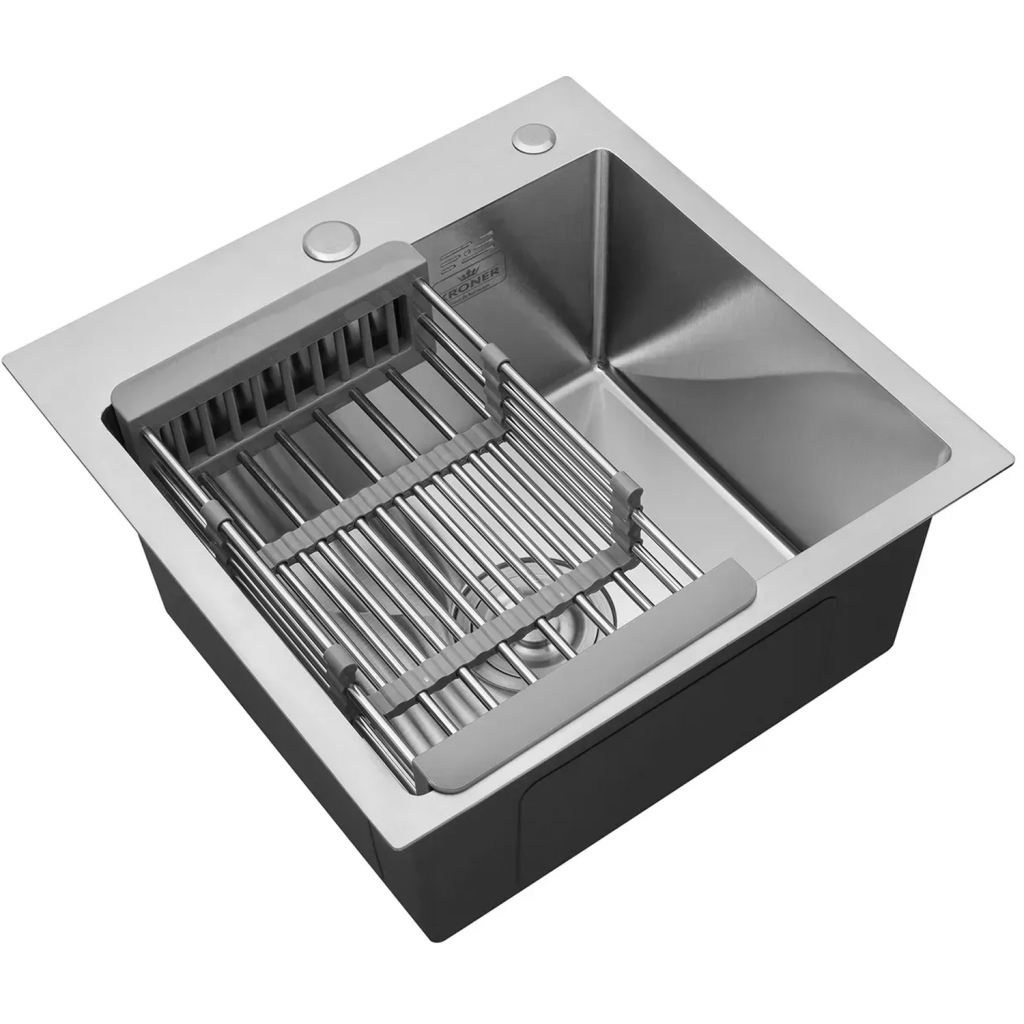 Мийка кухонна Kroner Gebьrstet-4545HM (CV033855) - изображение 7