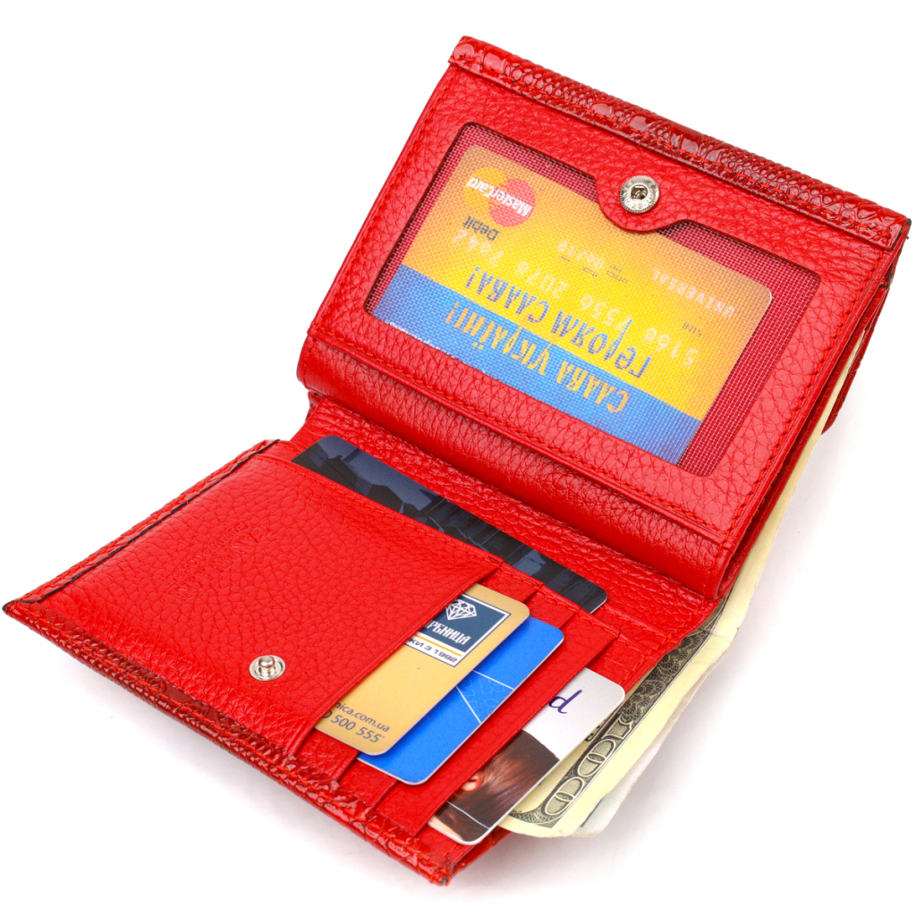 Гаманець Canpellini З натуральної шкіри Червоний (21816) - зображення 6