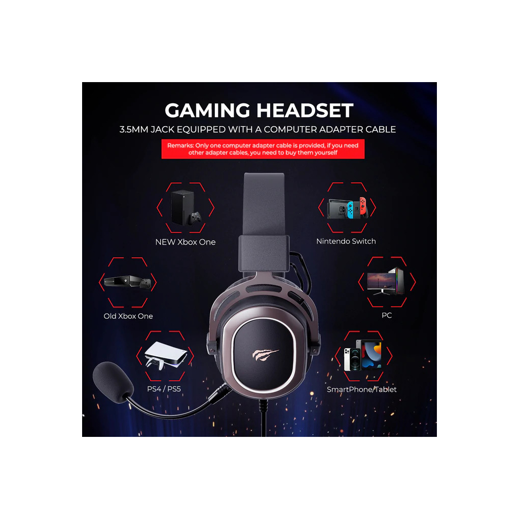 Навушники Havit HV-H2008d 3.5мм - зображення 5