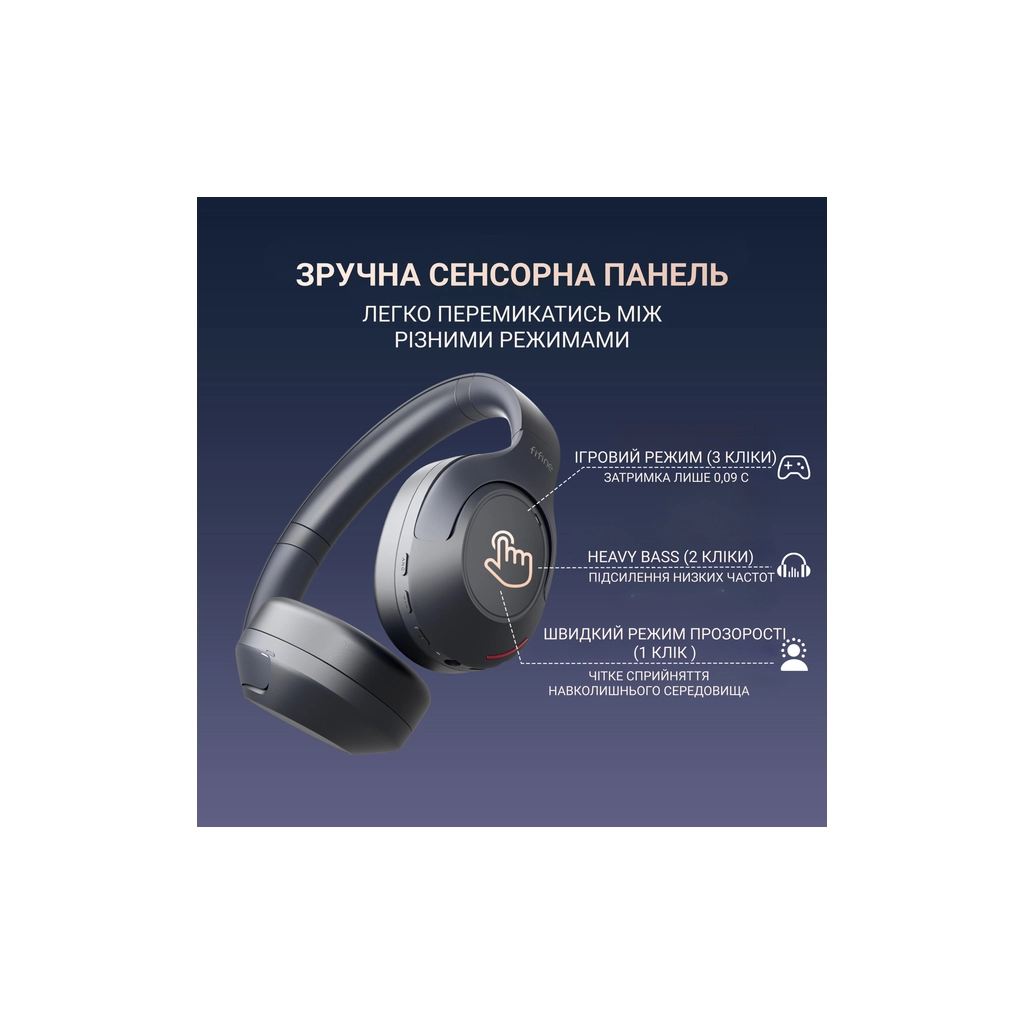 Навушники Fifine X3 Wireless Black (X3) - зображення 6