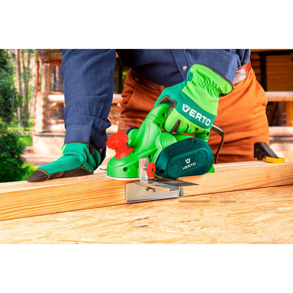 Захисні рукавички Verto синтетична шкіра, р.9, зелений (97H121) - зображення 3