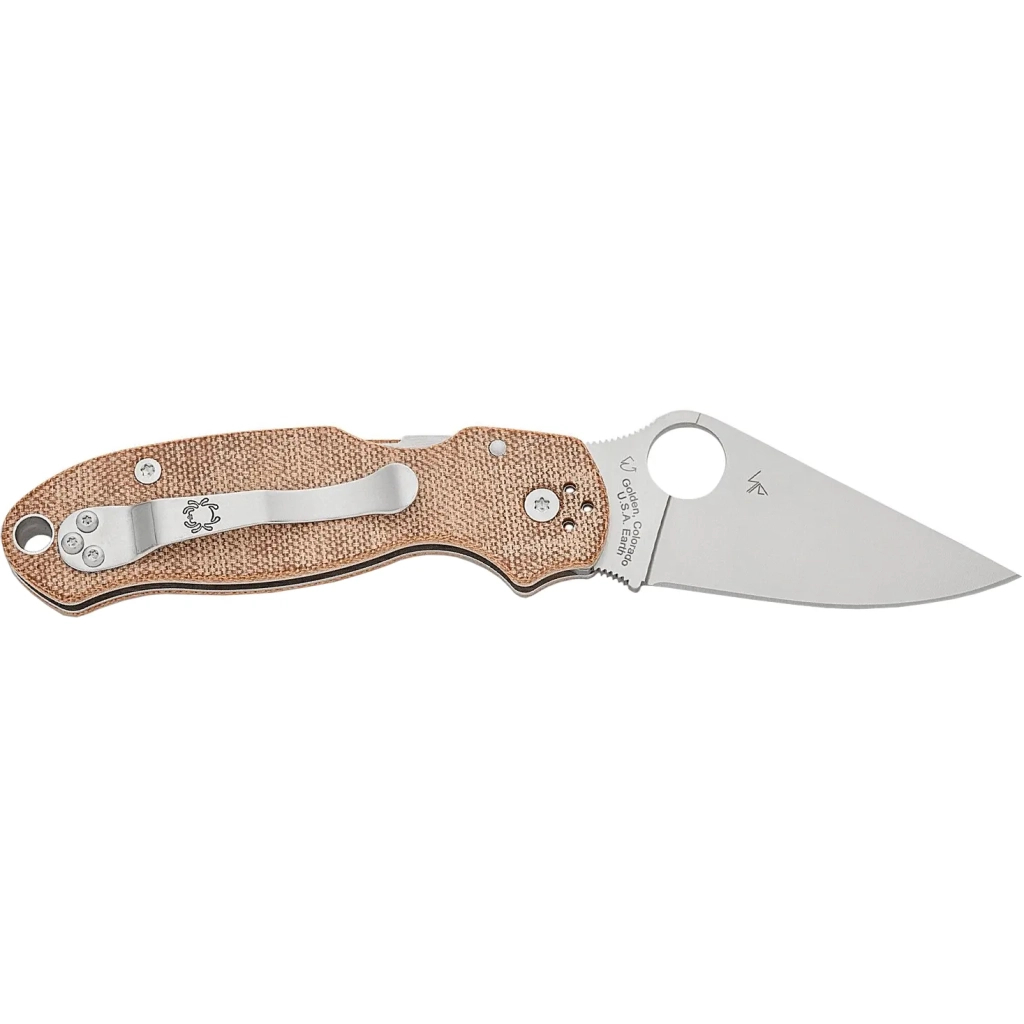 Ніж Spyderco Para 3 CPM Cru-Wear Micarta Brown (C223MPCW) - зображення 2