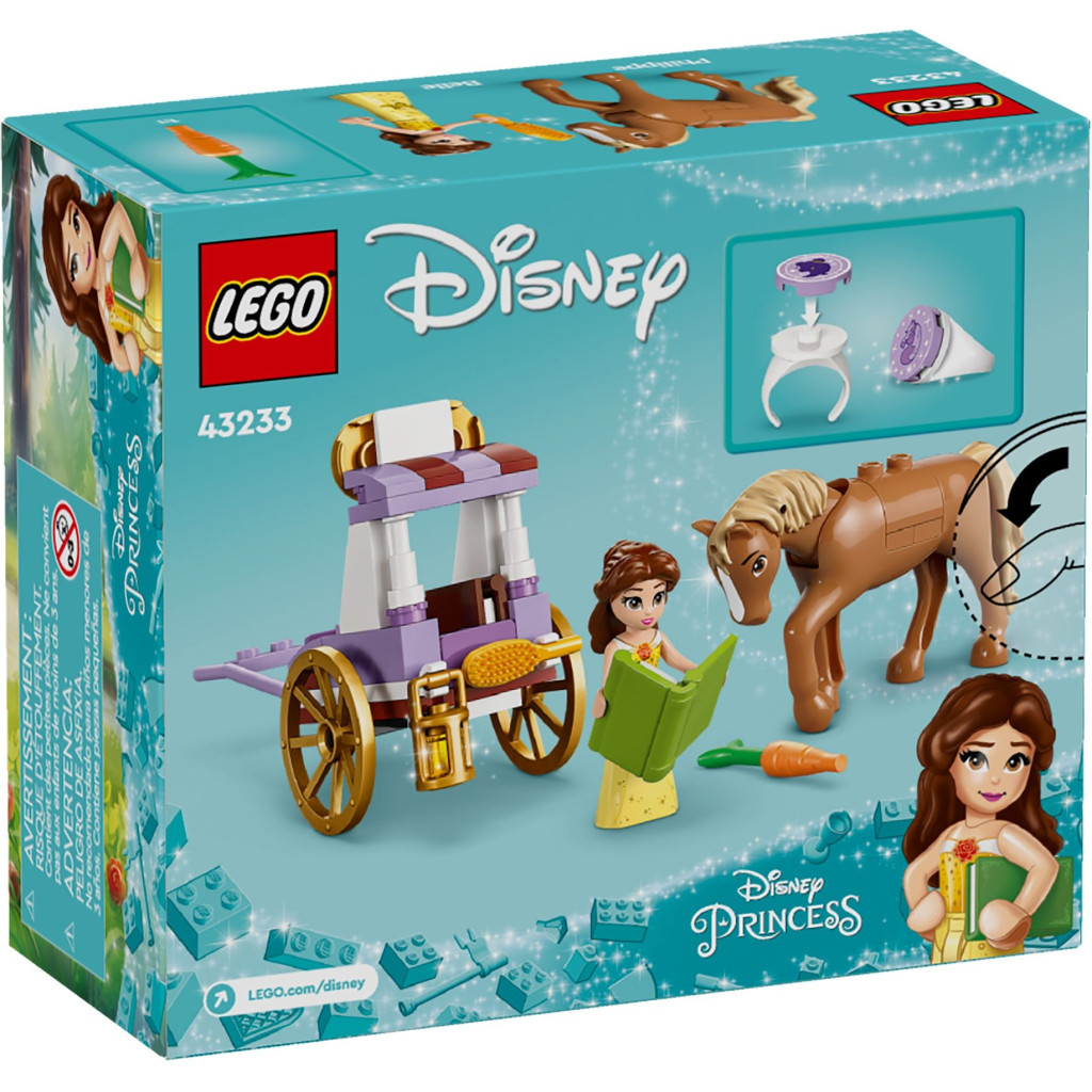 Конструктор LEGO Disney Казкова карета Белль 62 деталей (43233) - зображення 6