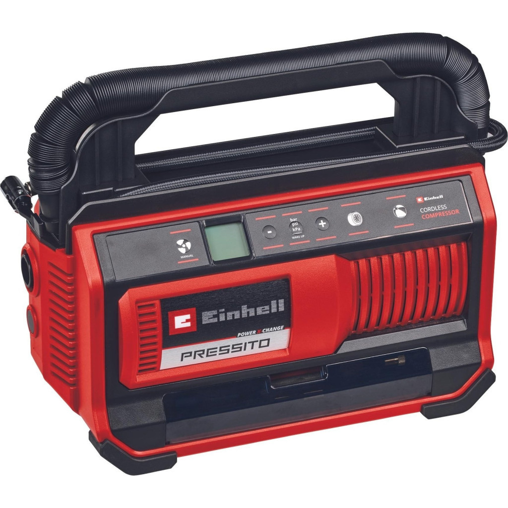 Автомобільний компресор Einhell PRESSITO 18/25, 18В PXC, 10.5бар, (без АКБ та ЗП) (4020420) - зображення 7