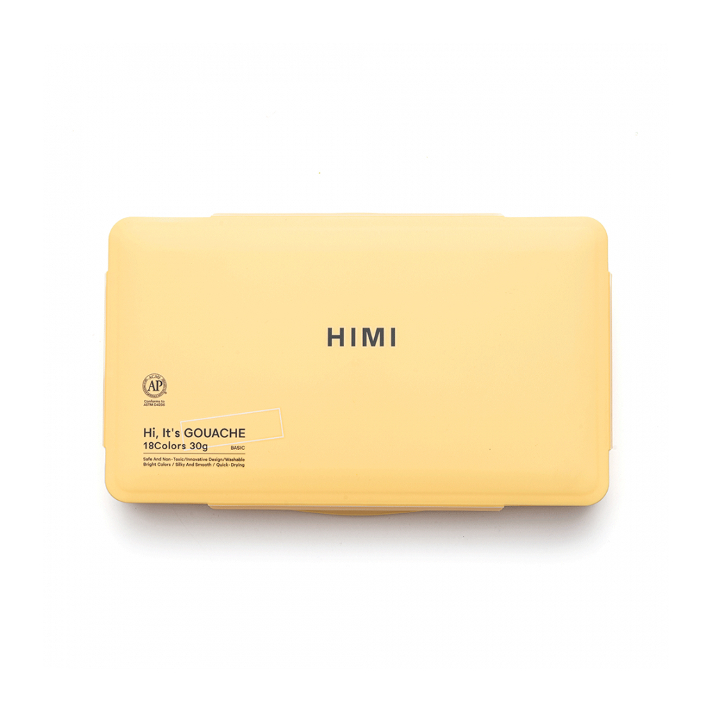 Гуашеві фарби HIMI Jelly Cup 18 кольори по 30 мл, жовтий пластик.пенал (6974712453703) - зображення 5