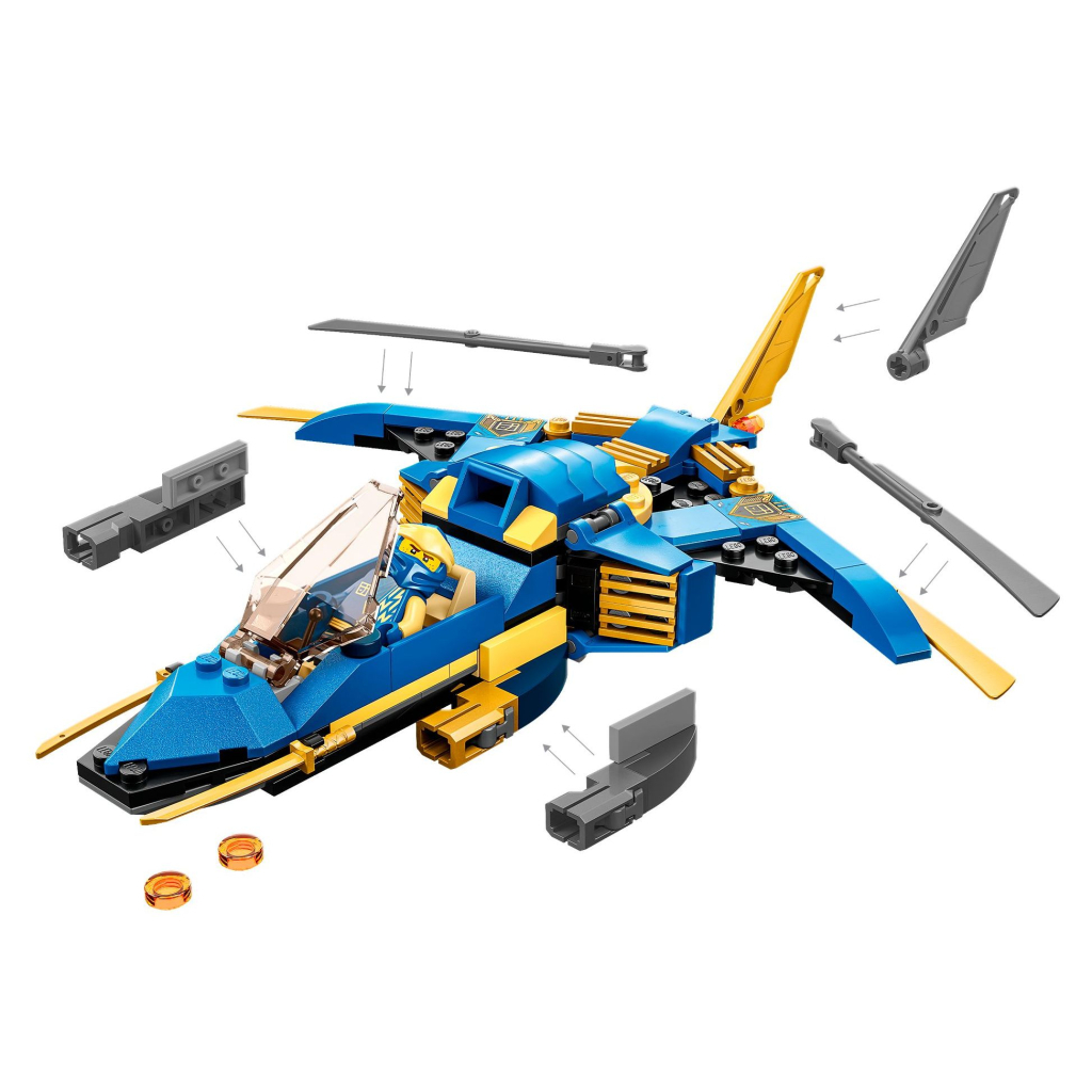 Конструктор LEGO Ninjago Реактивний літак Джея EVO 146 деталей (71784) - зображення 4