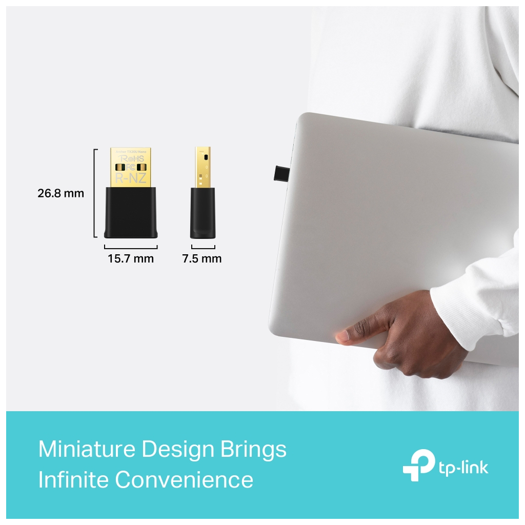 Мережева карта Wi-Fi TP-Link Archer TX20U Nano (ARCHER-TX20U-NANO) - изображение 5