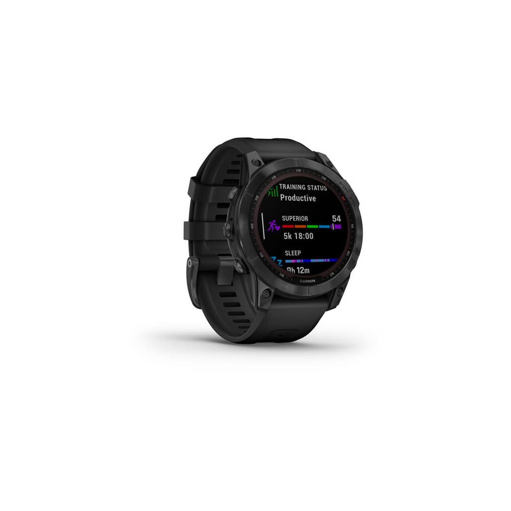Смарт-годинник Garmin fenix 7 Solar, Slate Gray w/ Black Band, GPS (010-02540-11) - зображення 3