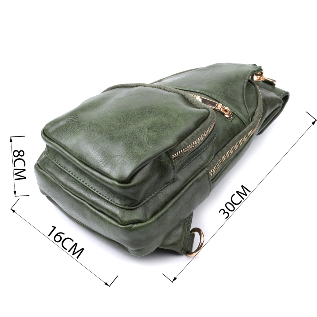 Сумка Vintage З екошкіри Зелена (22755) - зображення 3