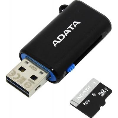Карта пам'яті ADATA 8GB microSD class 10 UHS-I (AUSDH8GUICL10-ROTGMBK) - зображення 1