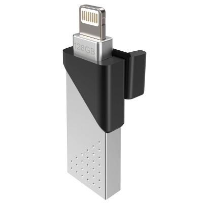 USB флеш накопичувач Silicon Power 128GB Z50 Silver USB 3.0/Lightning (SP128GBLU3Z50V1S) - зображення 6