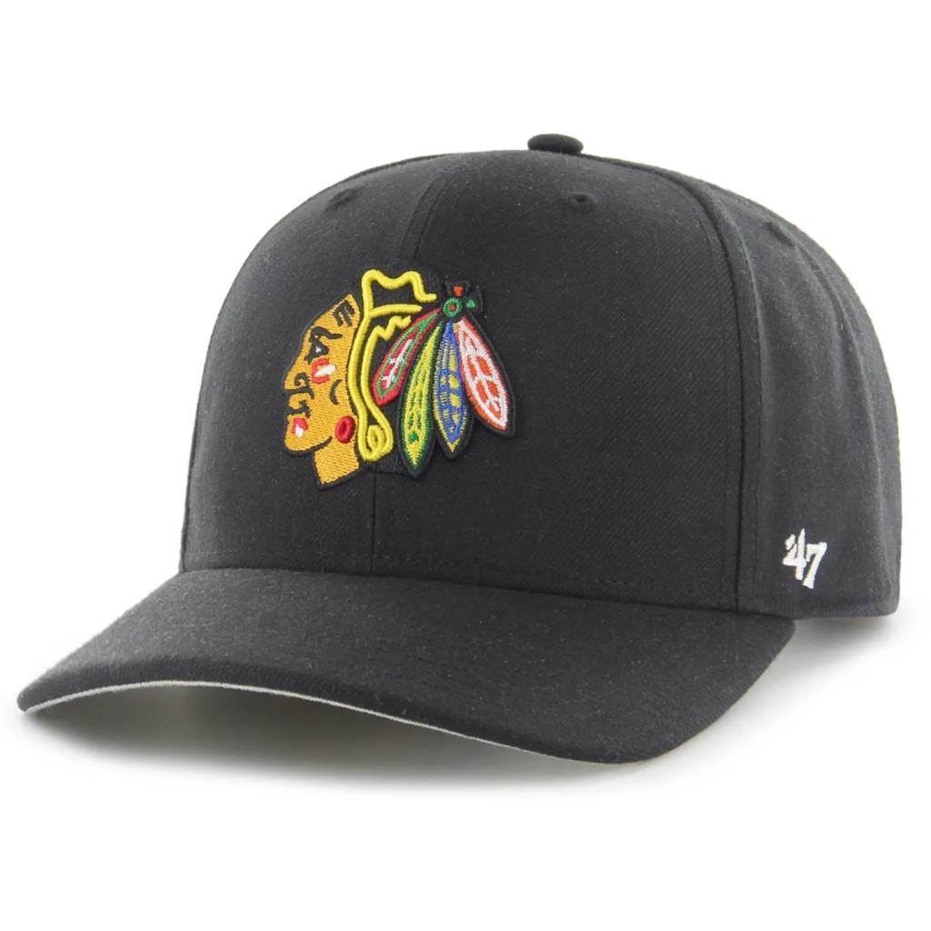 Кепка 47 Brand Mvp Dp Chicago Blackhawks H-CLZOE04WBP-BKB Чорна (194602375380) - зображення 1