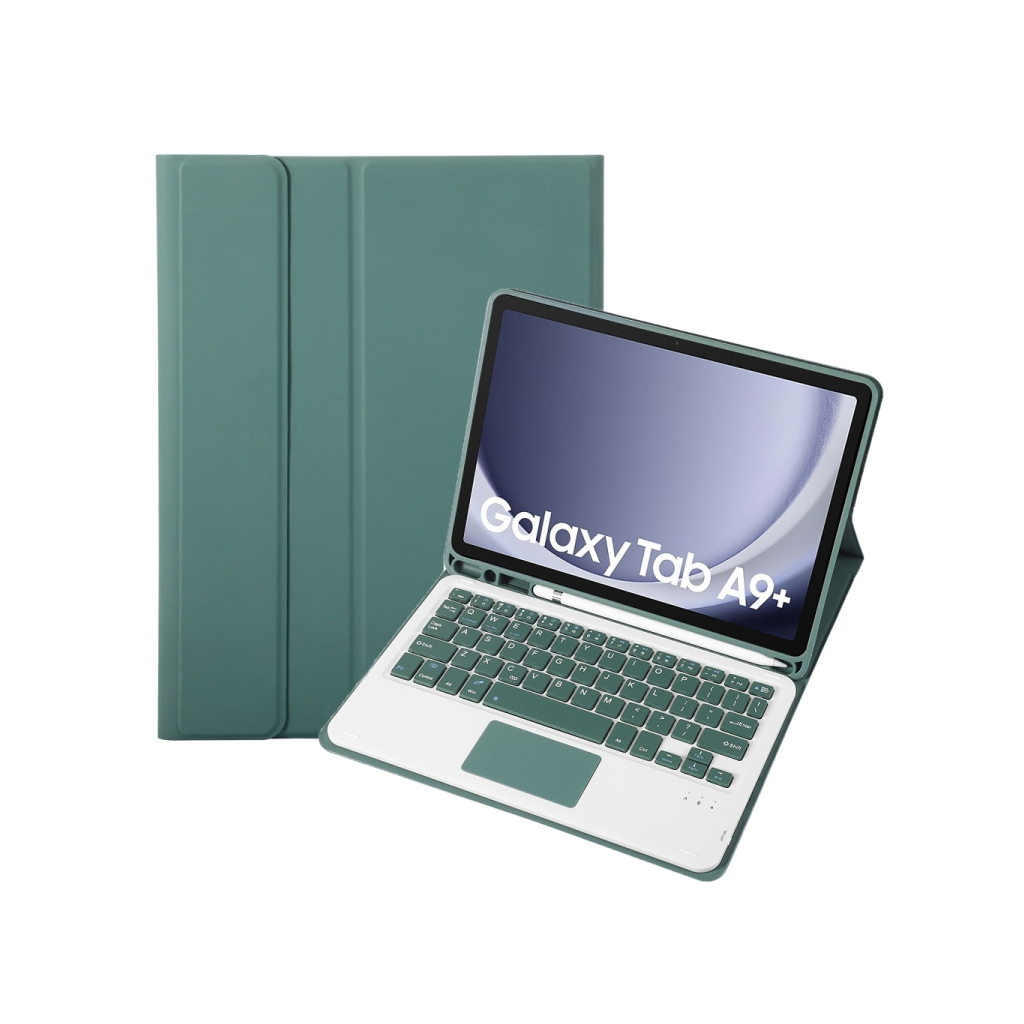 Чохол до планшета BeCover Keyboard+TouchPad Samsung Tab A9 Plus SM-X210/SM-X215/SM-X216 11.0" Dark Green (712413) - зображення 2