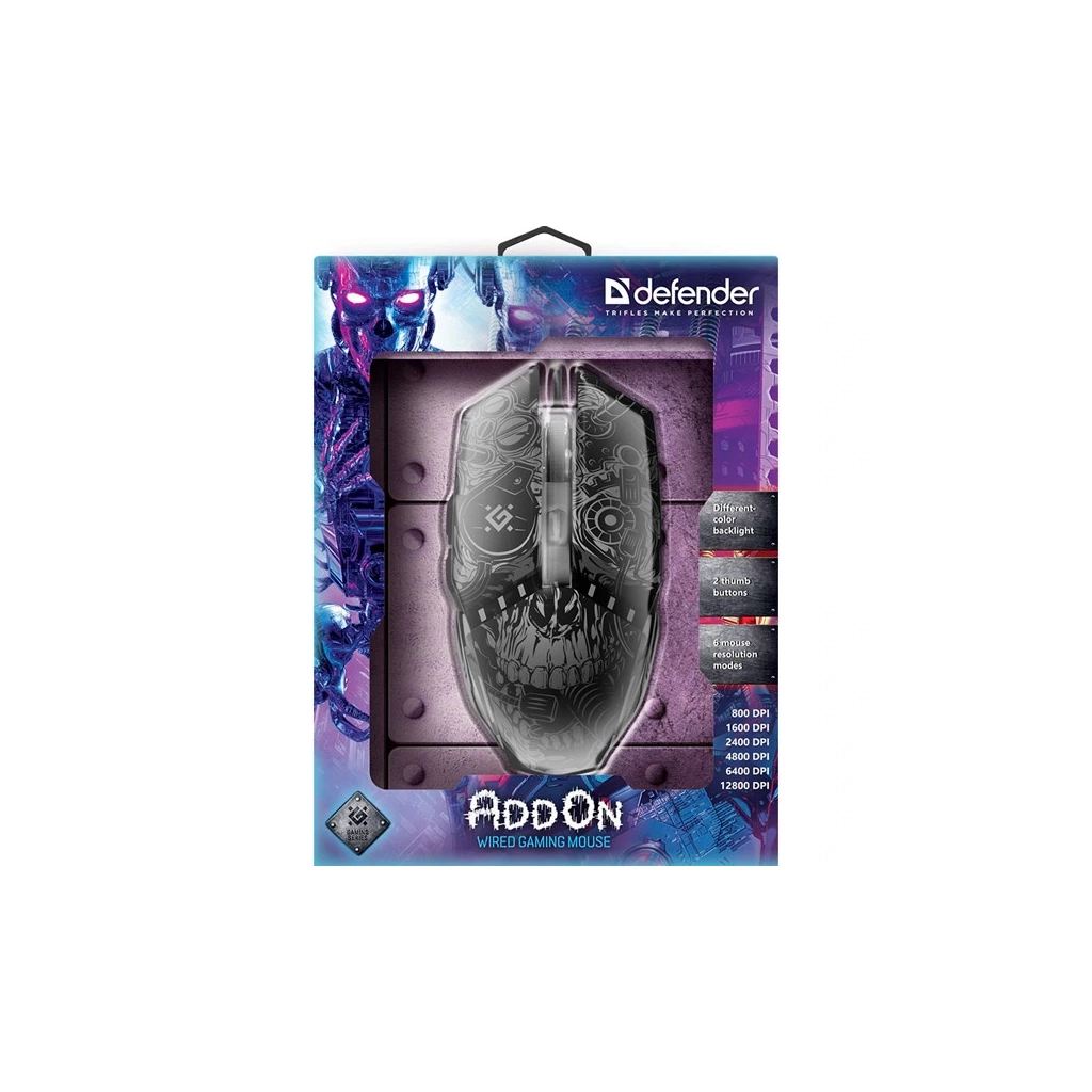 Мишка Defender AddOn GM-702L USB Black (52702) - зображення 4