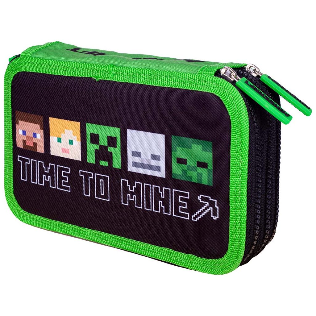 Пенал Minecraft 3 відділення AC3 Alex&Steven (503022001) - зображення 1