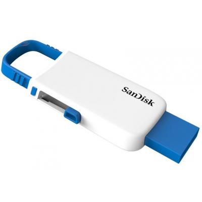USB флеш накопичувач SanDisk 32GB Cruzer U White/Blue USB 2.0 (SDCZ59-032G-B35WB) - зображення 3