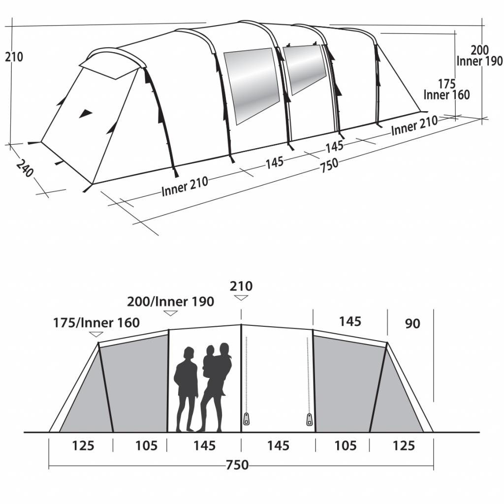 Намет Easy Camp Huntsville Twin 800 Red (928293) - зображення 9