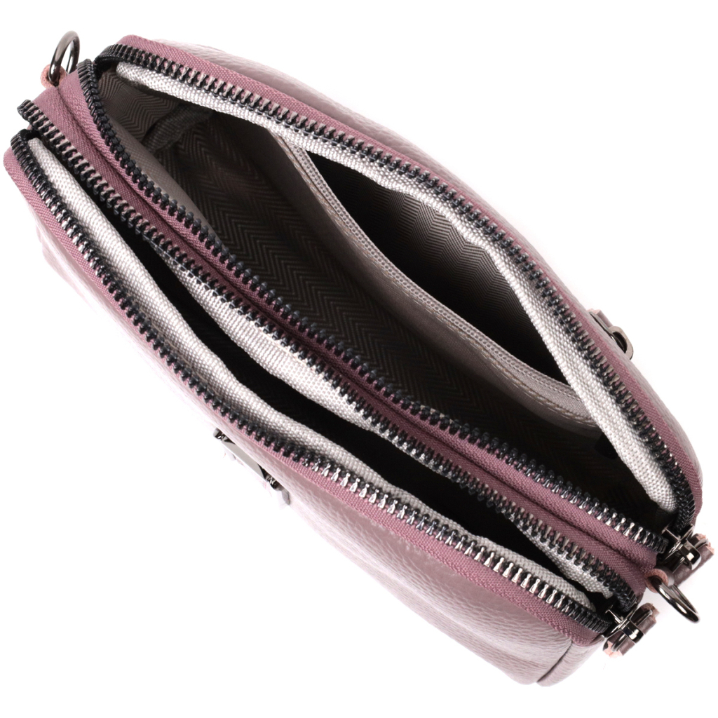 Сумка Vintage З натуральної шкіри Фіолетова (22279) - зображення 7