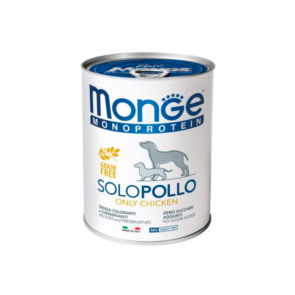 Консерви для собак Monge Dog Solo 100% курка 400 г (8009470014212) - зображення 1