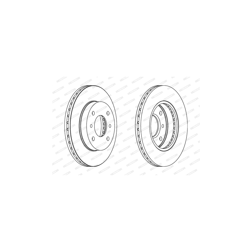 Гальмівний диск FERODO DDF260C - зображення 1