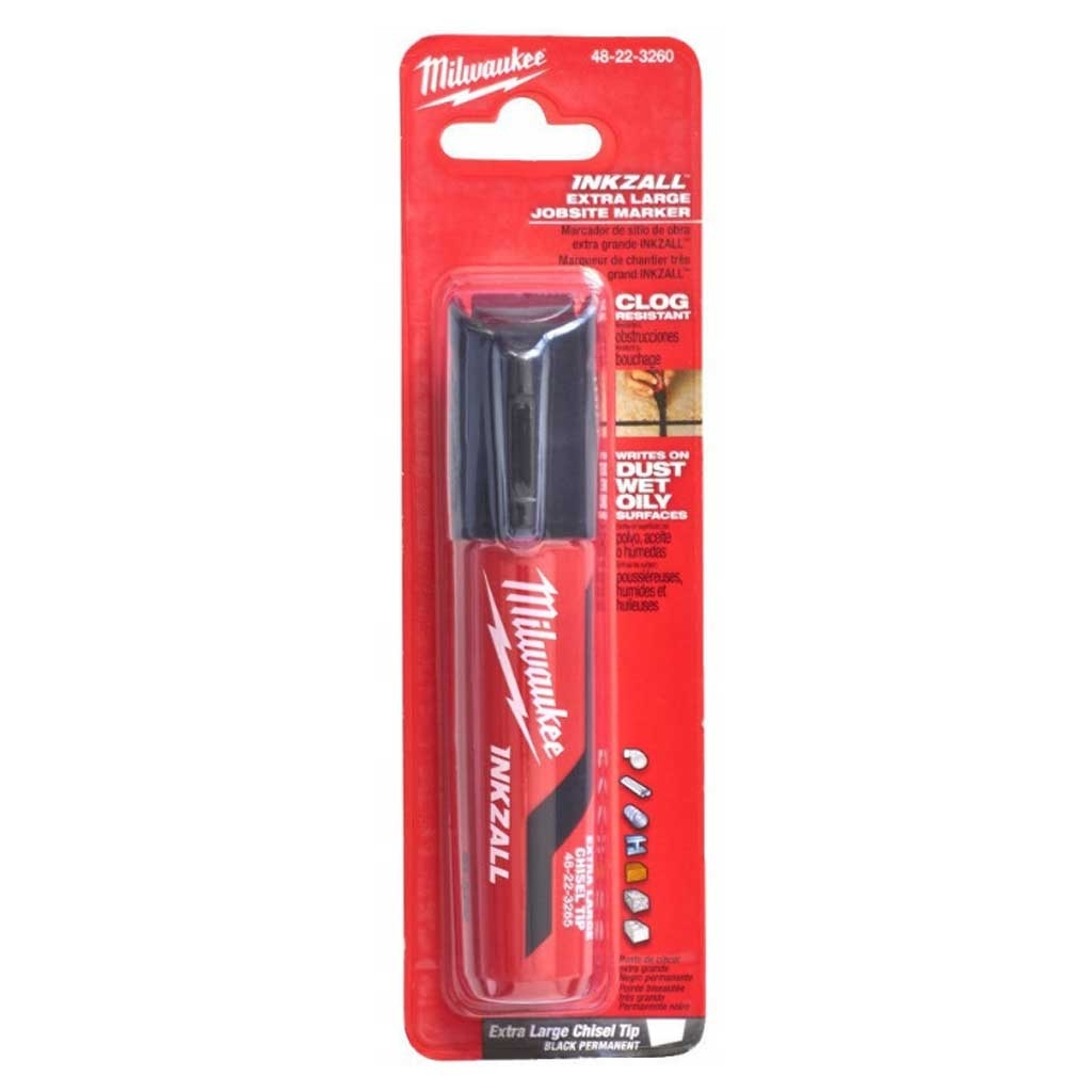 Маркер Milwaukee INKZALL для будмайданчика супер-великий XL чорний (блістер) (4932471558) - зображення 4