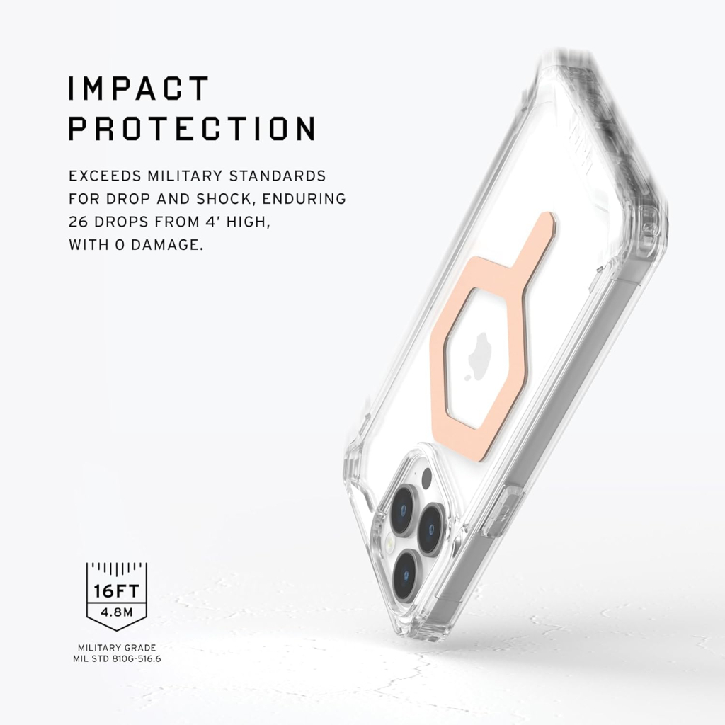 Чохол до мобільного телефона UAG iPhone 15 Pro Max Plyo Magsafe Ice/Rose Gold (114305114348) - зображення 5
