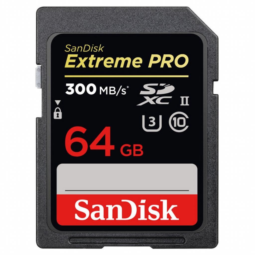 Карта пам'яті SanDisk 64GB SDXC Extreme Pro UHS-II (SDSDXDK-064G-GN4IN) - зображення 1