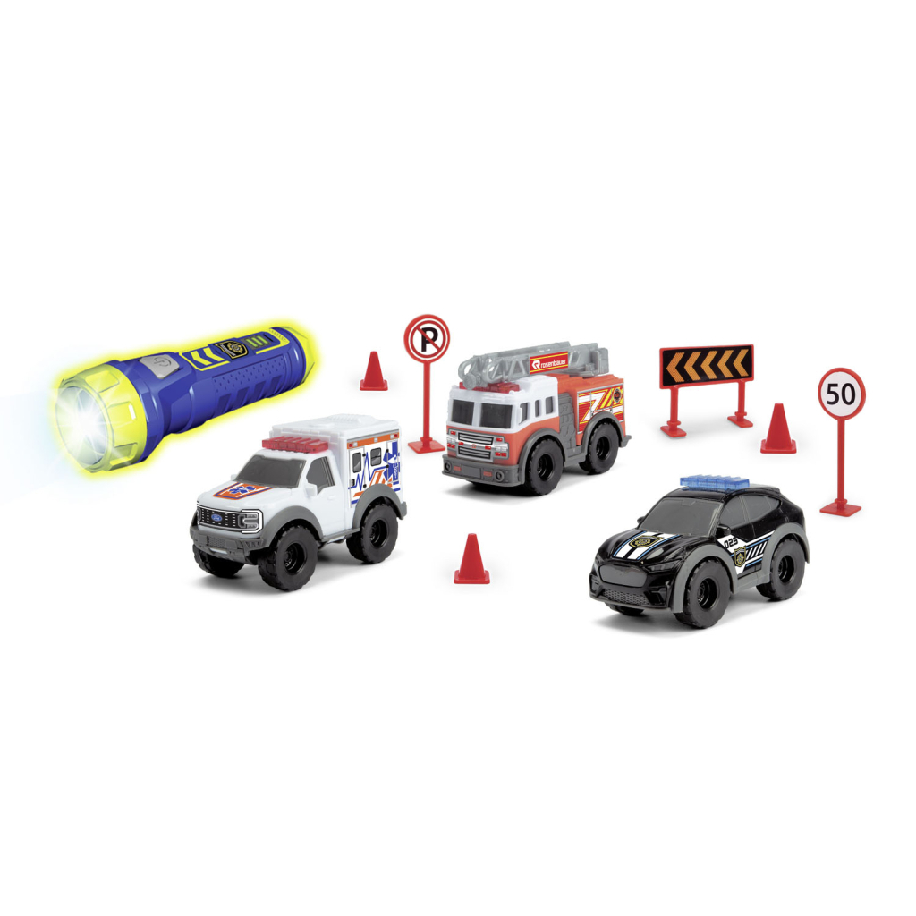 Спецтехніка Dickie Toys набір SOS Швидке реагування Мікро (3714024) - зображення 1