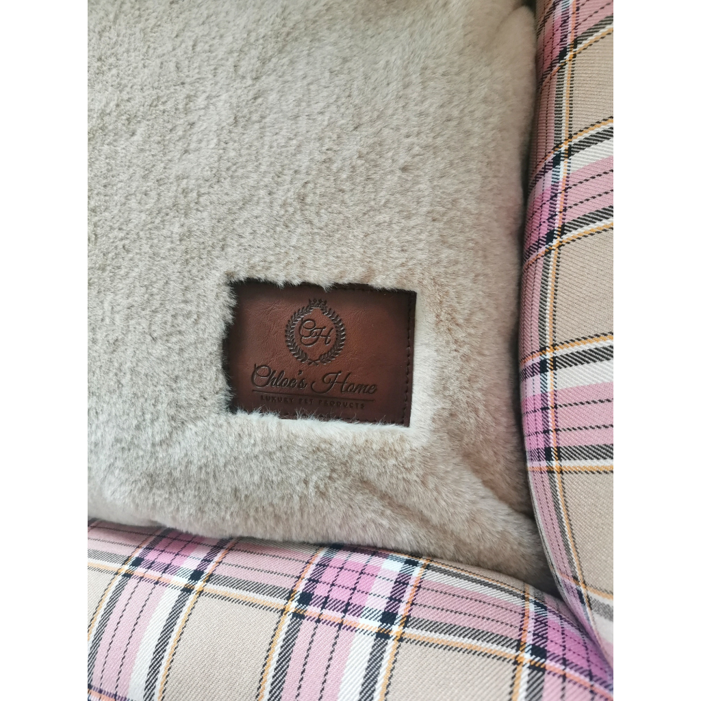 Лежак для тварин Chloe's Home Дублін S рожевий (CLH4067) - зображення 3