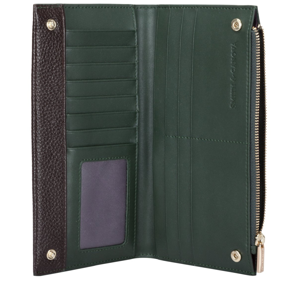 Гаманець Smith & Canova 26801 Althorp Green-Brown (26801 GREEN-BRN) - зображення 4