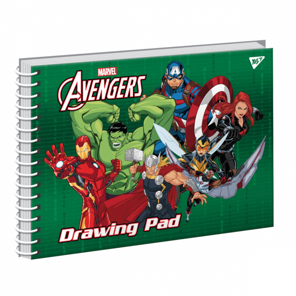 Альбом для малювання Yes А4 Marvel на спіралі, 20 аркушів (130474) - зображення 3