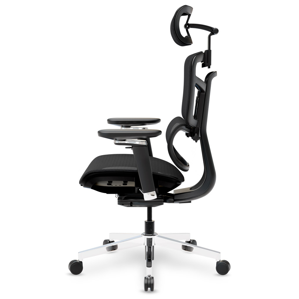 Офісне крісло Mealux S4 Air Black (HF-S4 M/B) - зображення 8