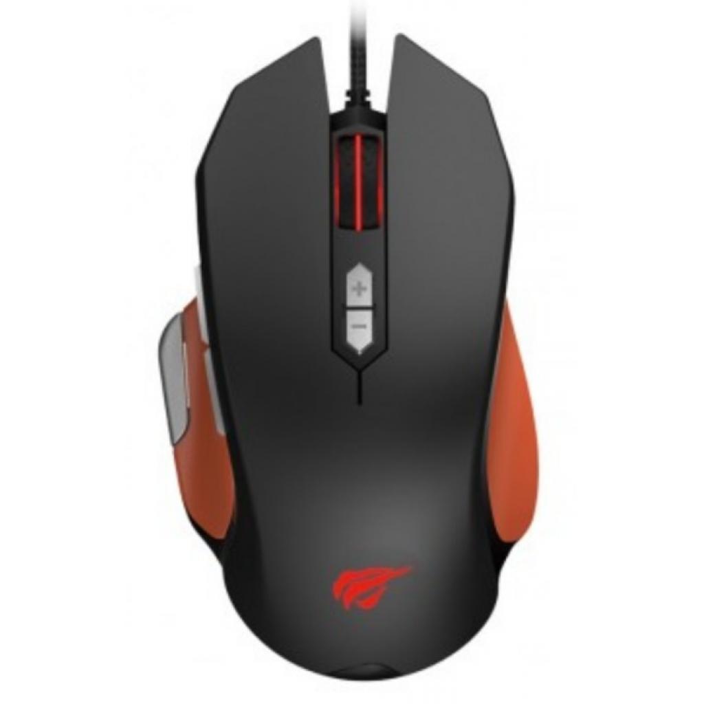 Мишка Havit HV-MS762 Gaming USB Black/Orange (HV-MS762 Black/Orange) - зображення 2