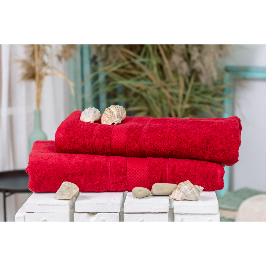 Рушник MirSon набір банний 5070 Elite SoftNess Bordo 50х90, 70х140 (2200003183085) - изображение 2