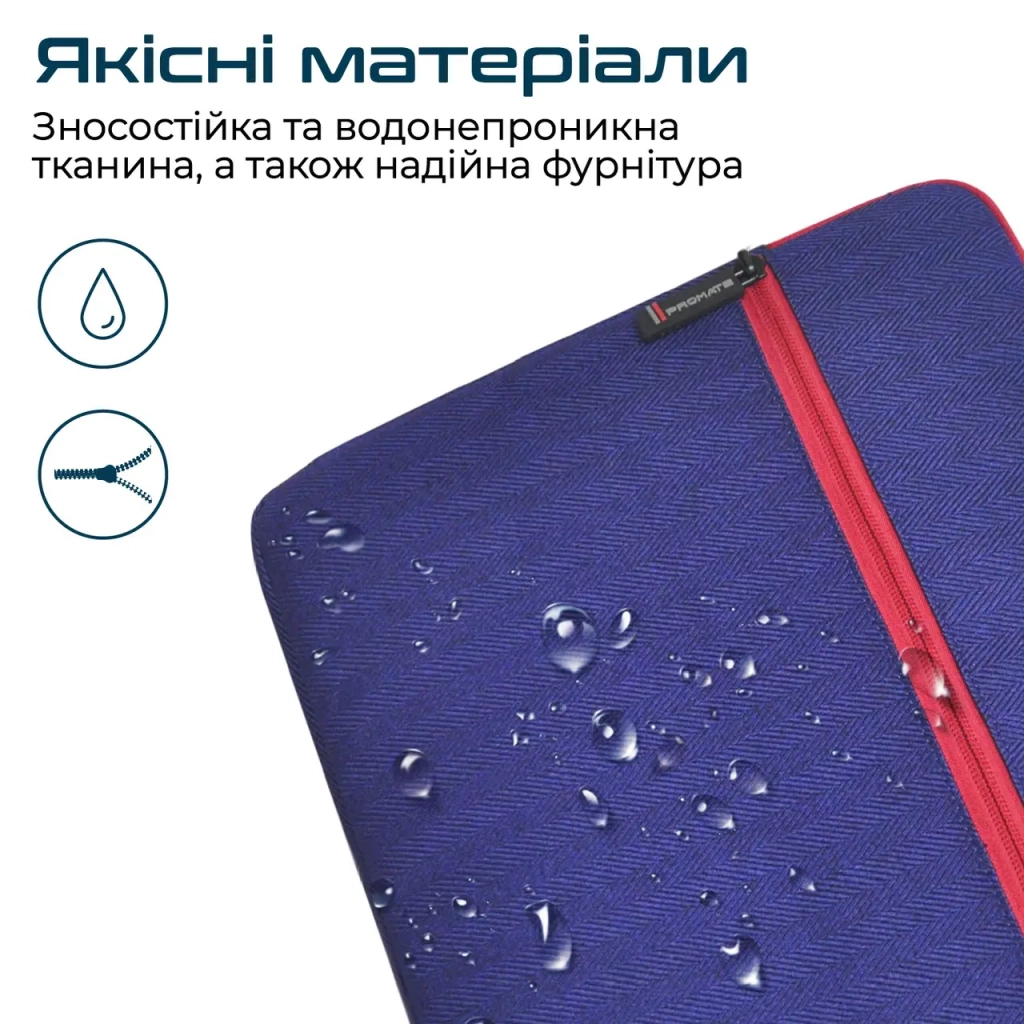 Чохол до ноутбука Promate 11" Portfolio-S Blue (portfolio-s.blue) - зображення 7