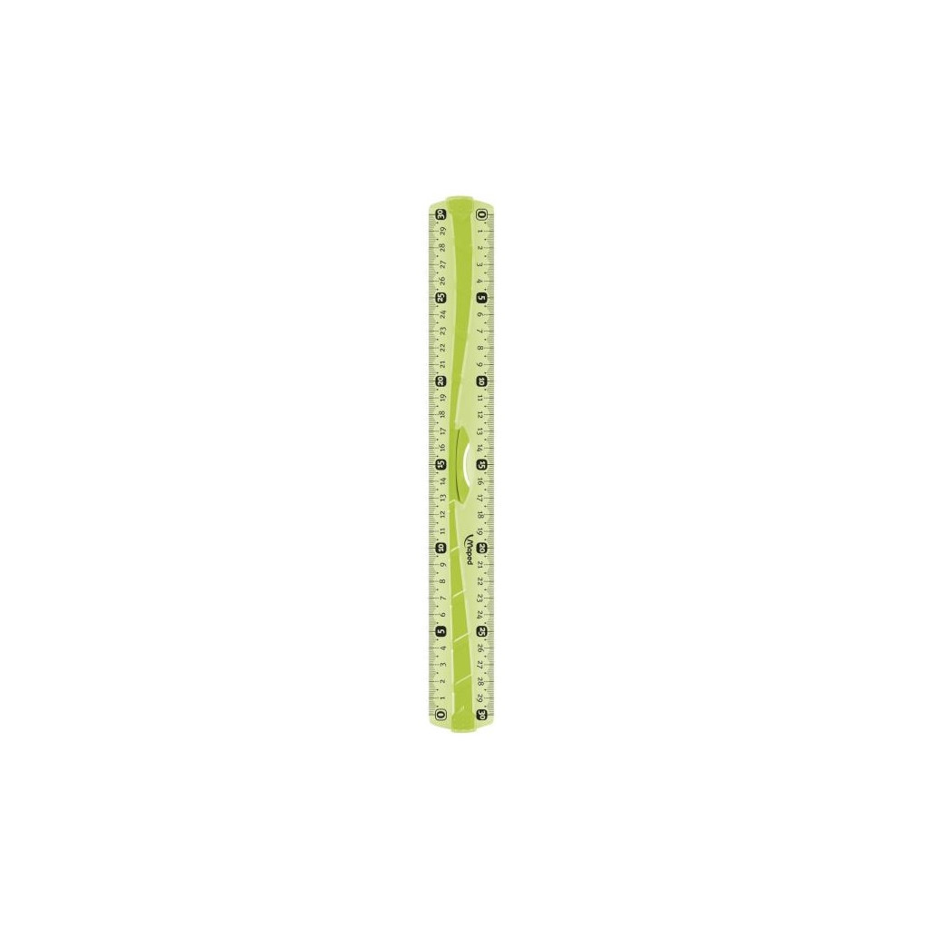 Лінійка Maped UNBREAKABLE, 30см пластикова, двостороння шкала, зелена (MP.244130) - зображення 1