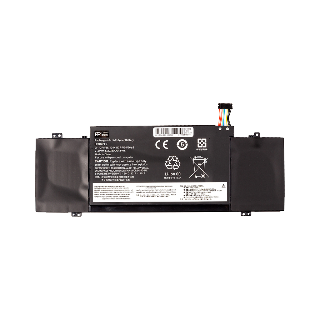 Акумулятор до ноутбука LENOVO Yoga Slim 7 Carbon 14ACN6 (L20C4PF2) 7.4V 5950mAh PowerPlant (NB482399) - зображення 1