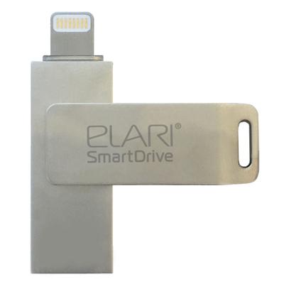 USB флеш накопичувач Elari 16GB SmartDrive Silver USB 3.0/Lightning (ELSD16GB) - зображення 1